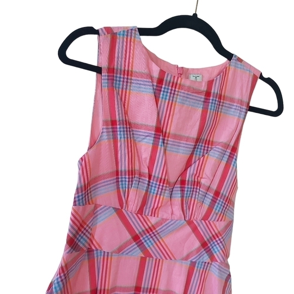 NWOT TRISTAN PINK PLAID DRESS size 4 - Picture 3 of 4